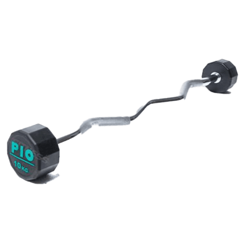 Fixed Curl Rubber Barbell